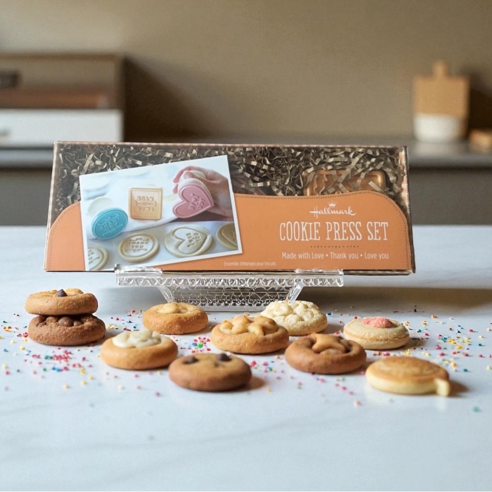 NEW•HP•Hallmark Made With Love Cookie Press Set